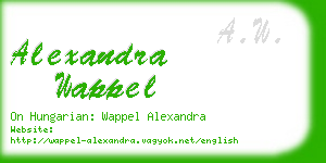 alexandra wappel business card